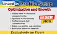 create professional linkedin account and profile setup