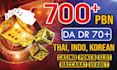 do high quality DR 70 seo dofollow backlinks