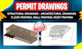 do permit drawings, architectural, structural and mep drawings for city permit
