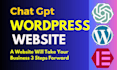 design redesign modern business ecommerce wordpress website with chatgpt