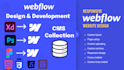 design, redesign, replicate, and develop a webflow website