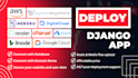 safely deploy django app on any server with high security