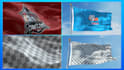 animate 3d waving flag with your logo or text
