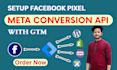 setup facebook pixel shopify, fix pixel and meta conversion API