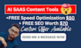 create custom ai saas content tools using chatgpt API or openai API on wordpress