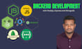 be your backend developer using nodejs, express, and mongodb