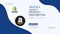 write amazon product description and SEO amazon
