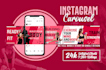 do creative social media design, carousel instagram post