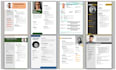 create resume CV design, edit, modern template design