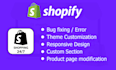 fix shopify bug and shopify customization