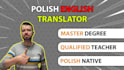 do polish translation of your documents website articles