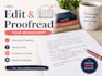 edit and proofread your manuscript
