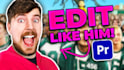 do mr beast style captions and video editing