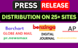 do press release distribution on 25 premium sites