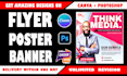 design editable flyer, poster, banner on canva or photoshop