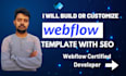 customize your webflow template with SEO as an expert