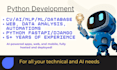 develop ai, ml, python scripts, deep learning, and automation solutions
