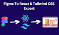 convert figma to responsive react and tailwind CSS