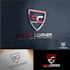 make a modern tech technology cyber security logo