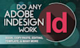 do any adobe indesign project