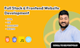 do full stack and frontend website development in html css javascript reactjs