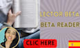 be your professional beta reader for your book in spanish