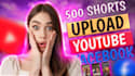 upload 500 youtube shorts and reels videos, fb instagram