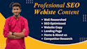 write powerful SEO website content, website copywriter