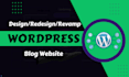 design wordpress business websites or blog websites with elementor pro