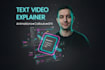 produce a text video explainer with animations, callouts and infographics