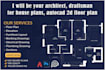 be your architect for house plans and autocad 2d drawings
