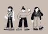 make simple hand drawn character illustration for you brand