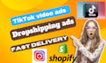 create 3 tiktok video ads within 24 hours