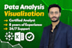 do data analysis using tableau, power bi, python, r studio, sql or excel analyst