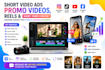 edit engaging promo videos, video ads, reels and short form content