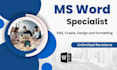 create, edit, format, design, ms word templates or documents