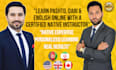 teach pashto, dari, and english with personalized online lessons