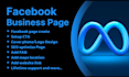 design, a facebook business page create and optimize