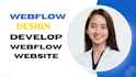 design webflow website develop