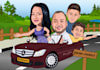draw a custom caricature portrait