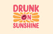retro sunshine merch company logo design