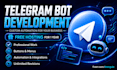 make a professional custom coded telegram bot