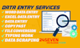 do data entry lead generation work retyping images into PDF