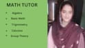 be your math teacher expert in algebra, calculus, and trigonometry