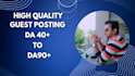 do SEO guest posts on websites having organic traffic