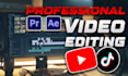 do professional video editing for your social media