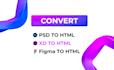 convert your PSD to HTML, sketch to HTML with bootstrap 5