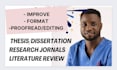 track format and proofread thesis, manuscript dissertation