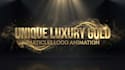 create a luxury gold particles logo animation and cinematic intro