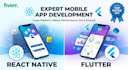 build your ios and android app with react native or flutter, end to end